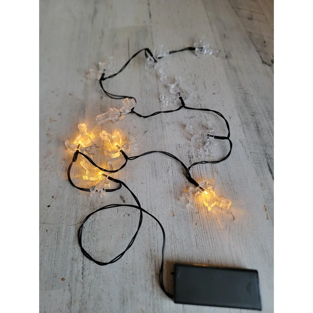 Light up reindeer AS IS string light‎ Xmas home decor figure Santa Claus